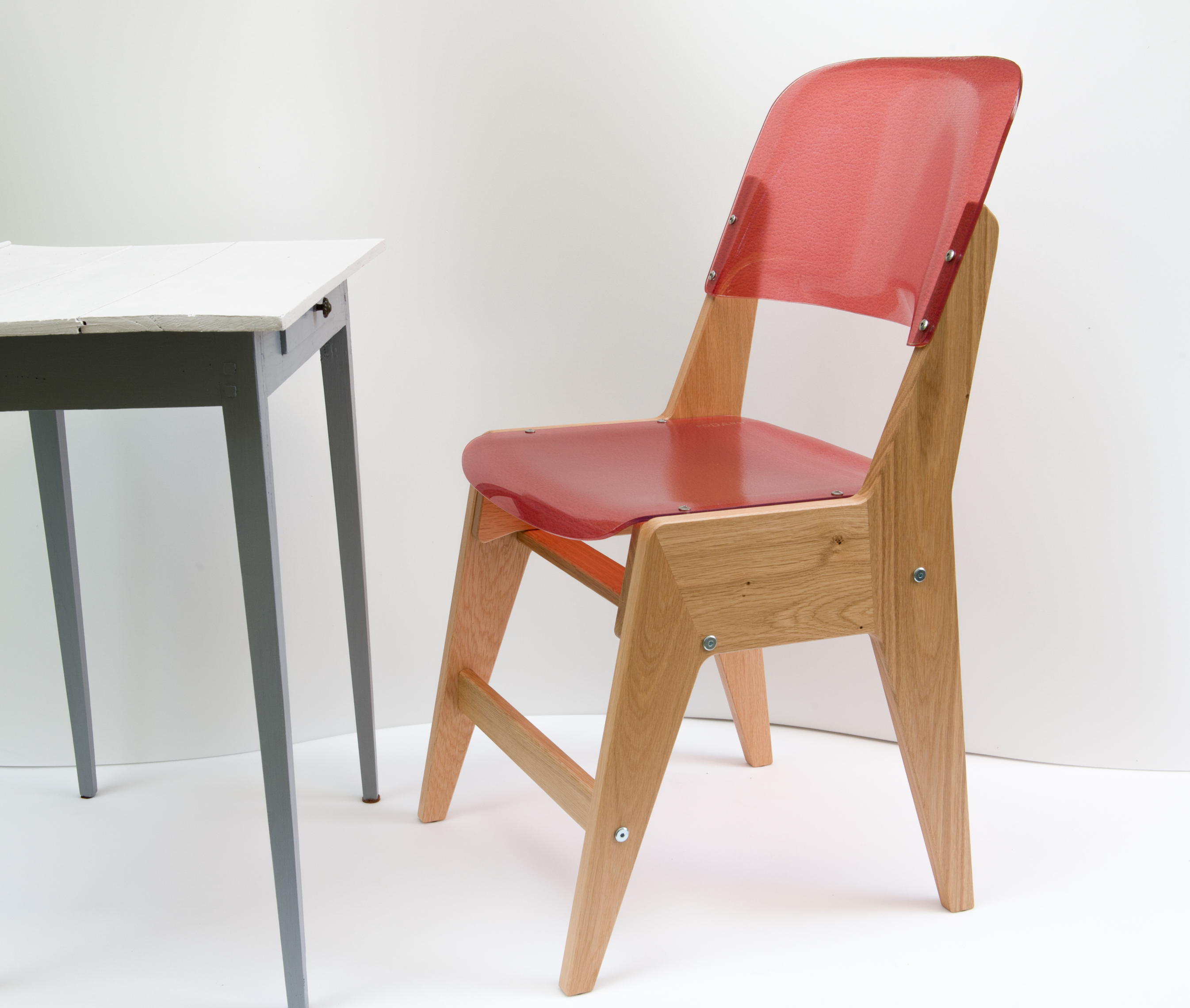 Chaise française en bois, made in Vercors